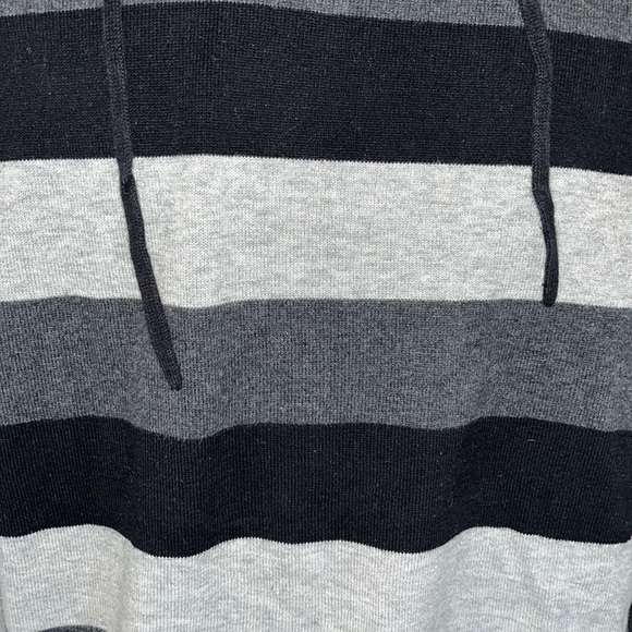 Men’s Express black, grey & dark grey hoodie size L - Picture 3 of 9